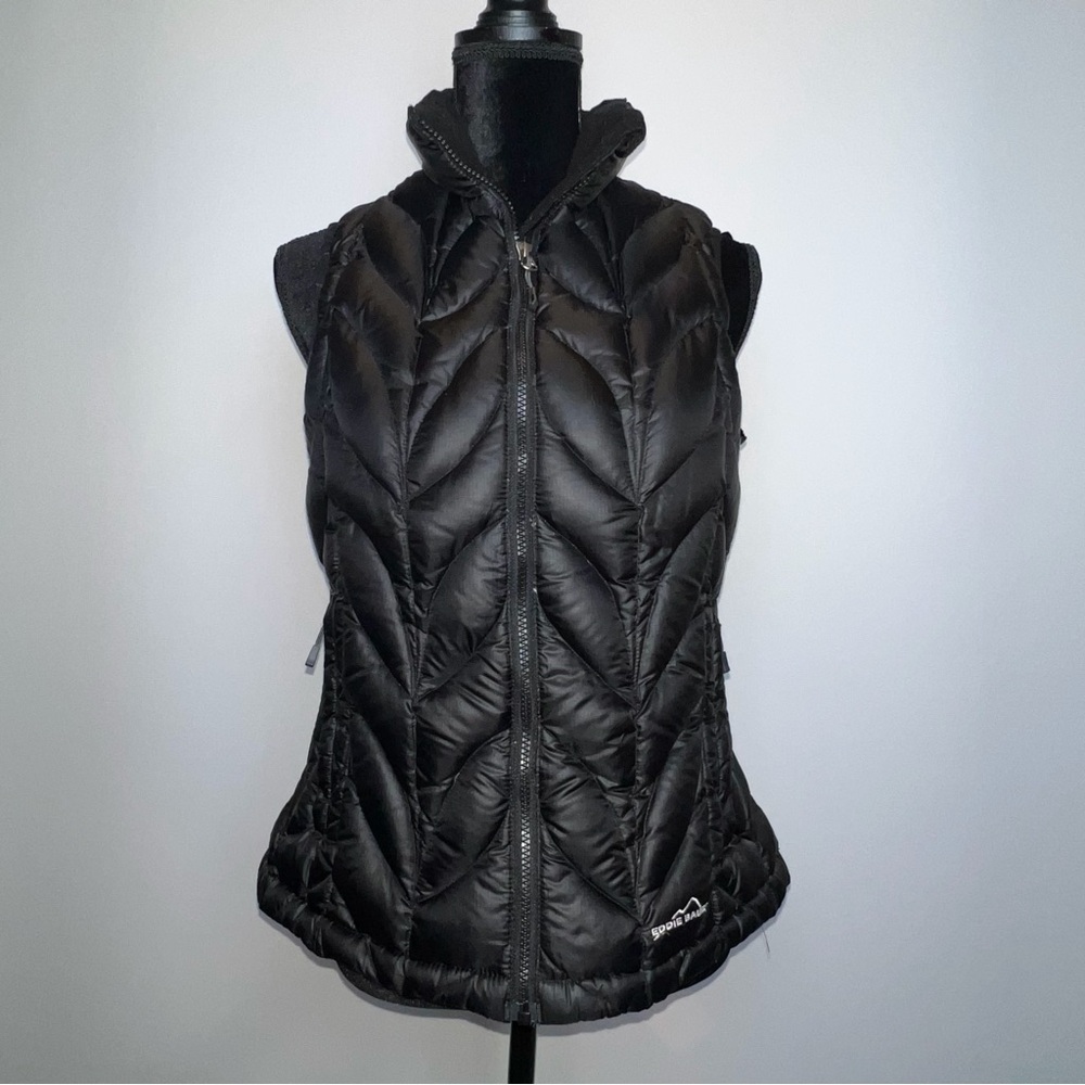 Eddie Bauer Premium Goose Down Vest - Black, Size Medium